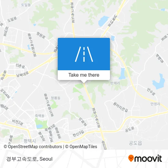 경부고속도로 map