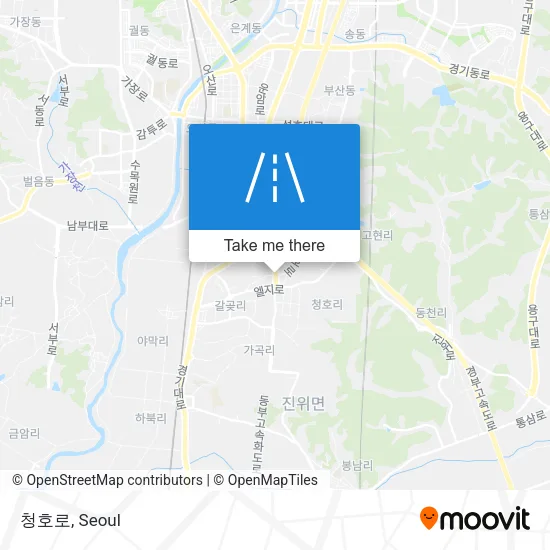 청호로 map
