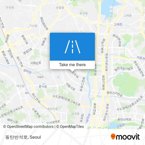 동탄반석로 map
