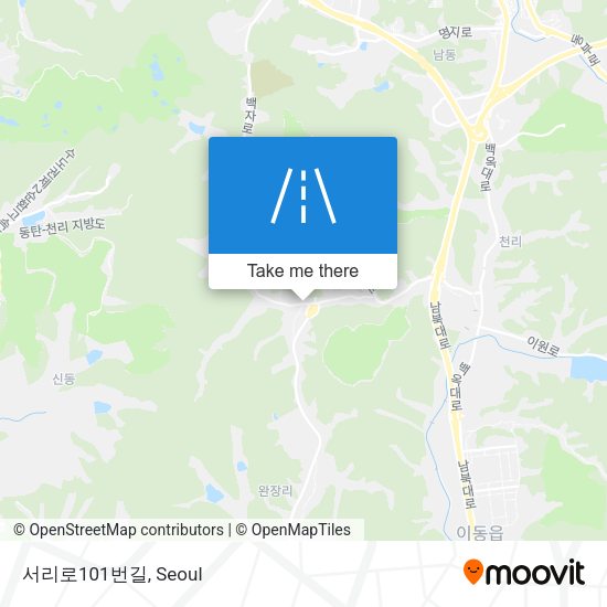 서리로101번길 map