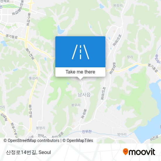 산정로14번길 map