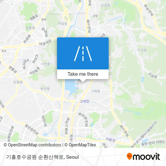 기흥호수공원 순환산책로 map