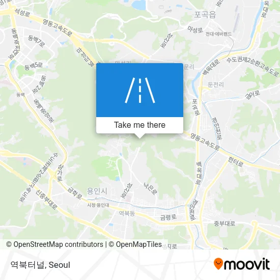 역북터널 map