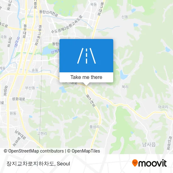 장지교차로지하차도 map