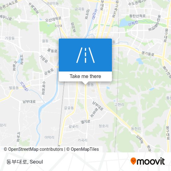 동부대로 map