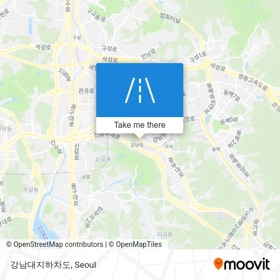 강남대지하차도 map
