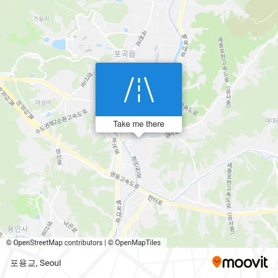 포용교 map