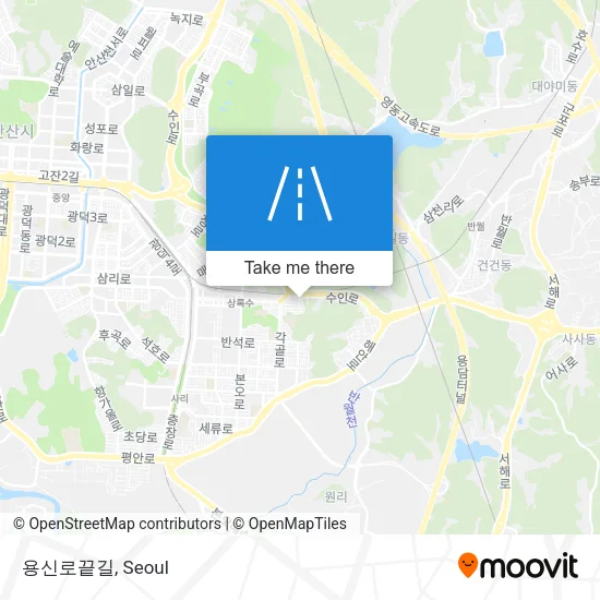 용신로끝길 map