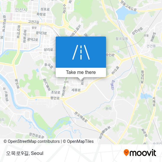 오목로9길 map