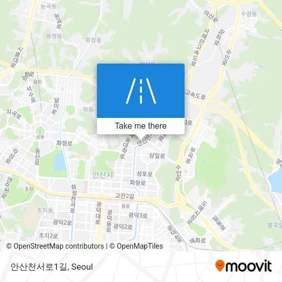 안산천서로1길 map