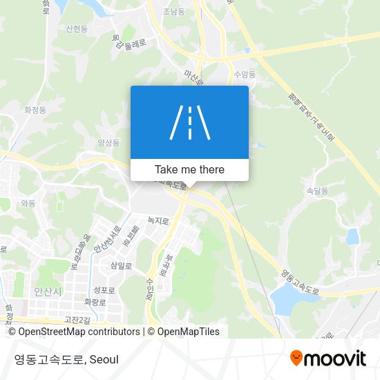 영동고속도로 map