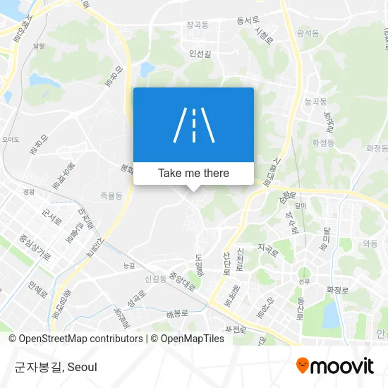 군자봉길 map