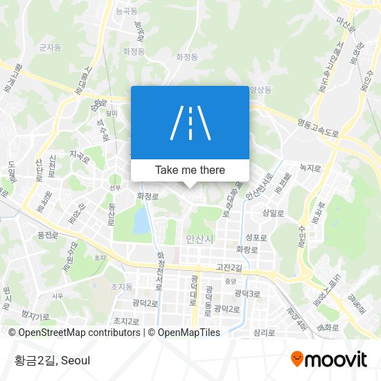 황금2길 map