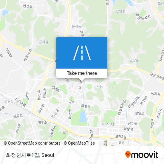 화정천서로1길 map