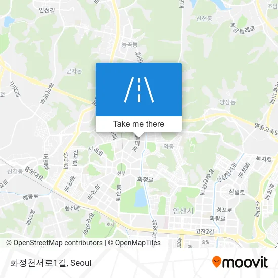 화정천서로1길 map