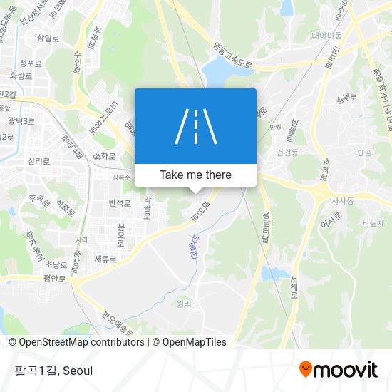 팔곡1길 map