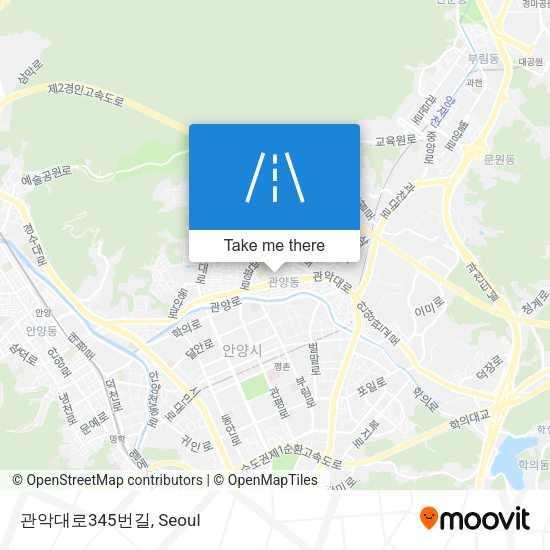 관악대로345번길 map