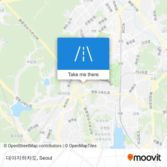 대야지하차도 map