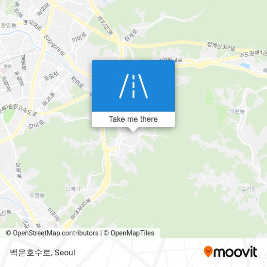 백운호수로 map