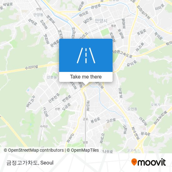 금정고가차도 map