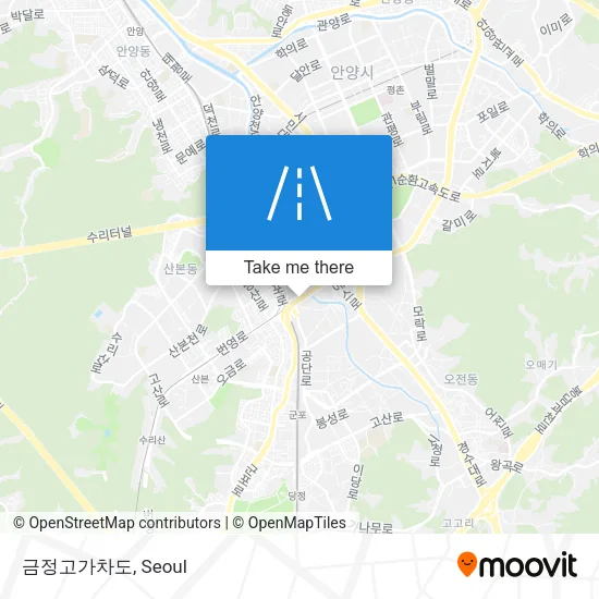 금정고가차도 map