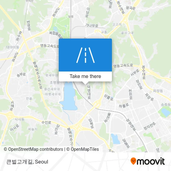 큰벌고개길 map