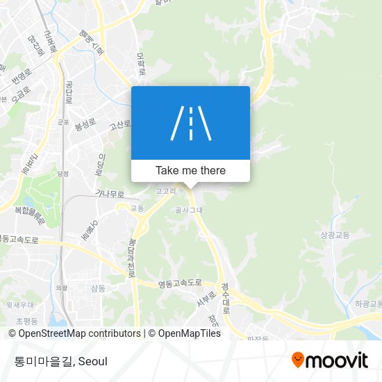 통미마을길 map