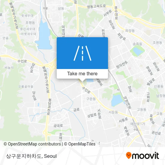 상구운지하차도 map