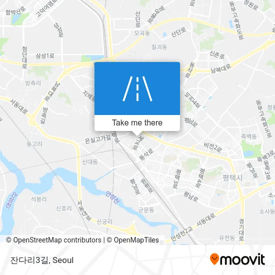 잔다리3길 map