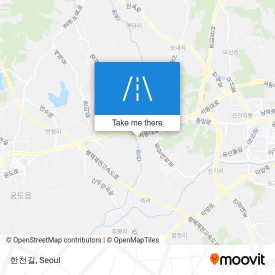한천길 map