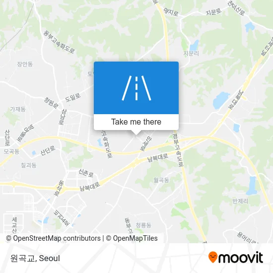 원곡교 map