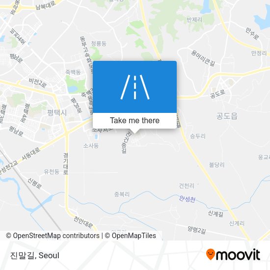 진말길 map