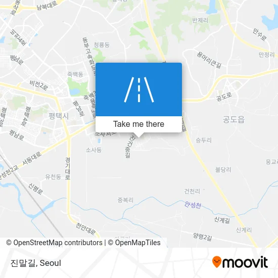 진말길 map
