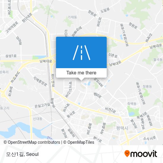 모산1길 map