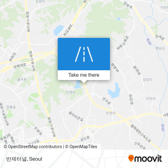 반제터널 map