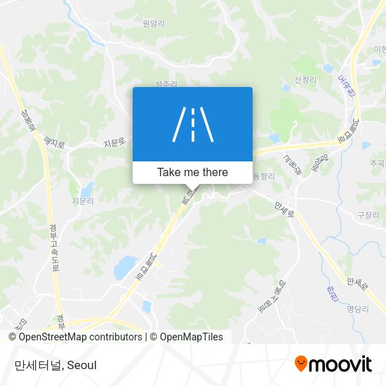 만세터널 map