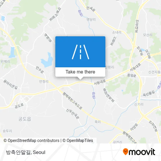 방축안말길 map