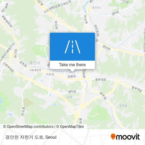 경안천 자전거 도로 map