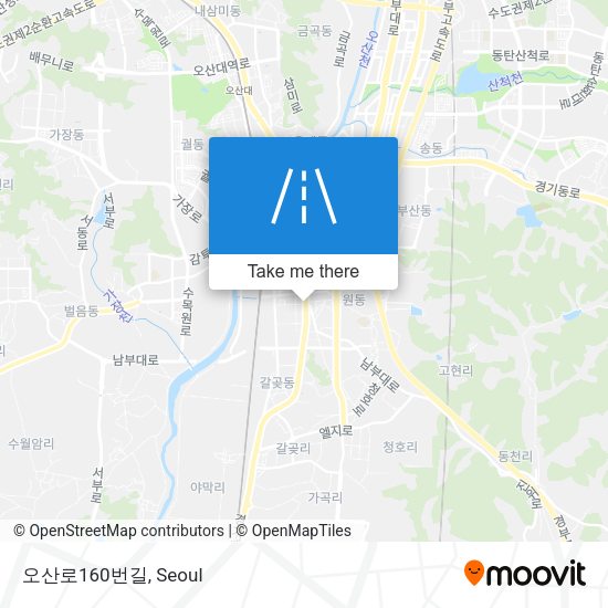 오산로160번길 map