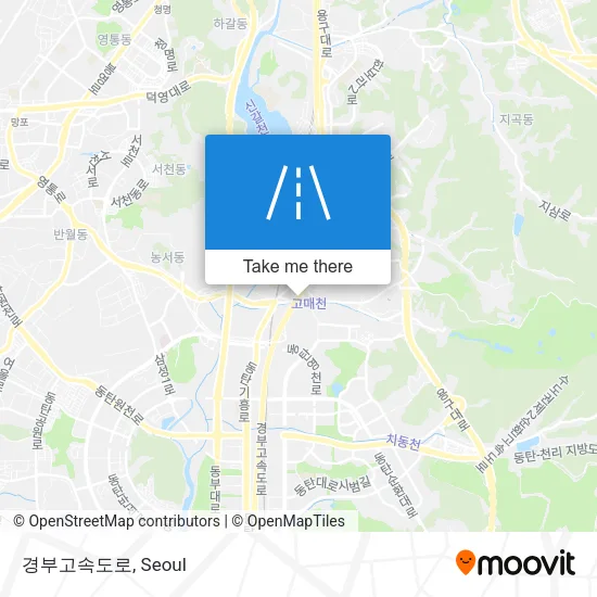 경부고속도로 map