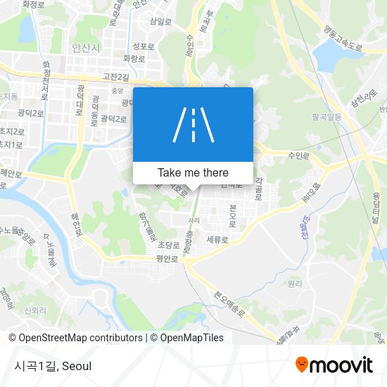시곡1길 map