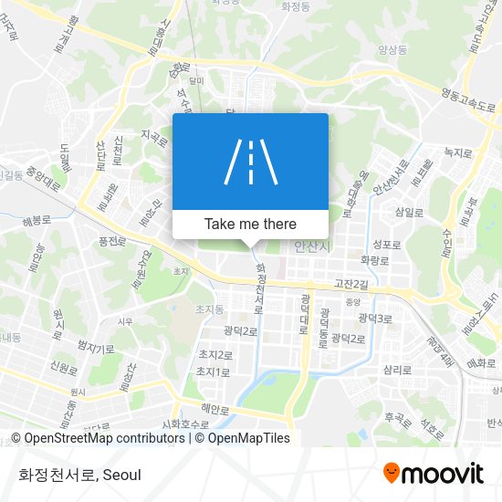 화정천서로 map