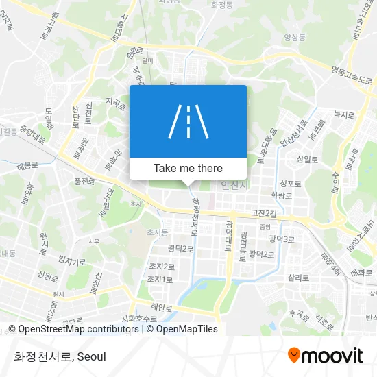화정천서로 map
