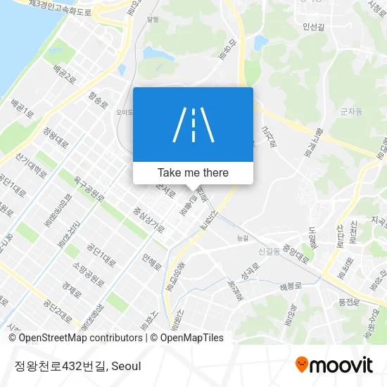 정왕천로432번길 map
