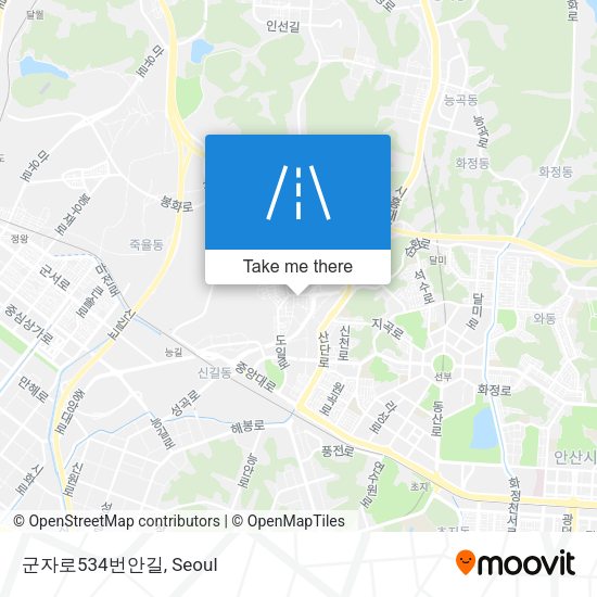 군자로534번안길 map