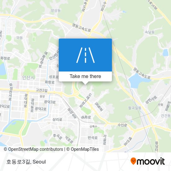 호동로3길 map