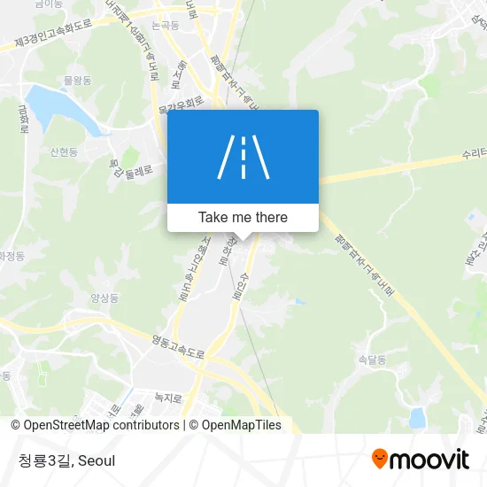 청룡3길 map