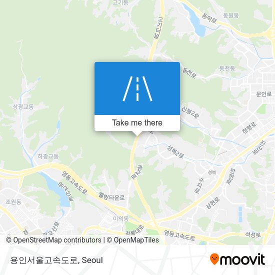 용인서울고속도로 map