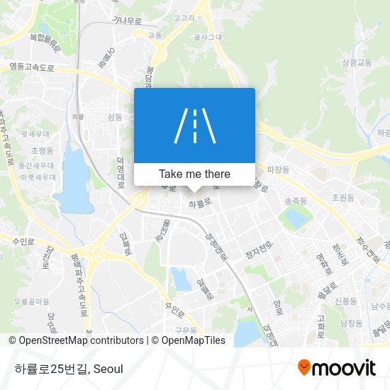 하률로25번길 map