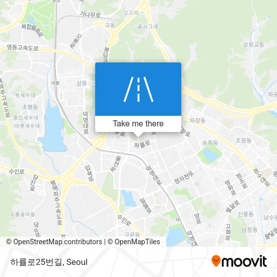 하률로25번길 map